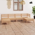 thumbnail image 1 of vidaXL 6 Piece Garden Lounge Set Solid Wood Pine, 1 of 8