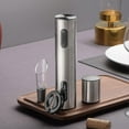 thumbnail image 5 of Ensemble d'Ouverture de Vin Électrique, Rechargeable Type-C, Argent, 5 of 5