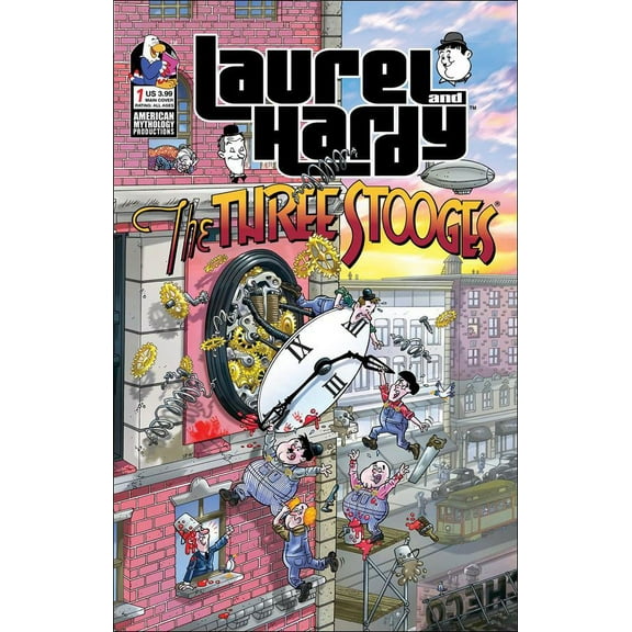 Laurel And Hardy Meet The Three Stooges #1A VF ; American Mythology Comic Book