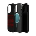 thumbnail image 2 of DistinctInk MagSafe Tough Case for Apple iPhone 15 Pro (6.1" Screen) - Arguing with Casino Dealer Like Pink in Mud - Tempered Glass Back, 2 of 6