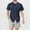 Navy, variant on Coorders George Men's Henley Button Down Shirts with Pockets, Linen Men’s Two Pocket Button Front Shirt, White, L