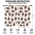 thumbnail image 2 of Blackout Kids Curtains,Brown Footballs Pattern Childrens Insulated Curtains Set Of 2,Bedroom Essentials,Toddler Room Decor 52"x84", 2 of 5