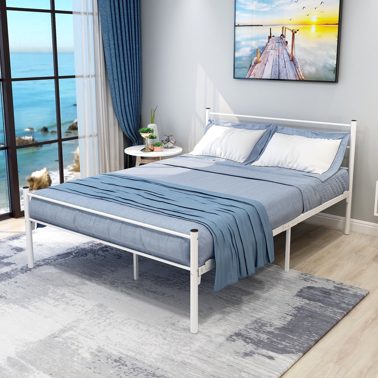 metal platform bed