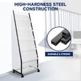 thumbnail image 4 of MIYOLU 6-Tier Floor-Standing Magazine Rack with Wheels – Perfect Brochure Display Stand for Exhibitions, Offices, and Information Hubs, 4 of 7