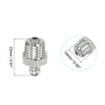 thumbnail image 2 of Unique Bargains Raccord Hydraulique Droit en Acier Inoxydable Filetage M12 x 1.5mm, 2 of 6