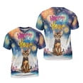 thumbnail image 3 of Happy New Year with Abyssinian Fireworks Holiday Xmas Winter 2025 All Over Print 3D Shirt Unisex Merch Cat Lover Kitten Owner Gifts - 00025, 3 of 6