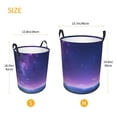 thumbnail image 5 of LNWH Laundry Basket, Sky Full Stars Sea Pattern Foldable Laundry Hamper with Handles Waterproof, Small, 5 of 8