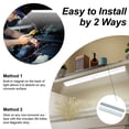 thumbnail image 4 of Lepotec 15.8Inch Under Cabinet Light - Wireless Rechargeable Motion Sensor LED Light with Built-in Magnet for Kitchen, Wardrobe, Closet, 4 of 7