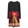 thumbnail image 7 of Gubotare Christmas Dress Teen Plaid Teen Girls Long Sleeve Dress Autuman Floal Shirt Dresses Size 13-14(Watermelon Red,13-14 Years), 7 of 7