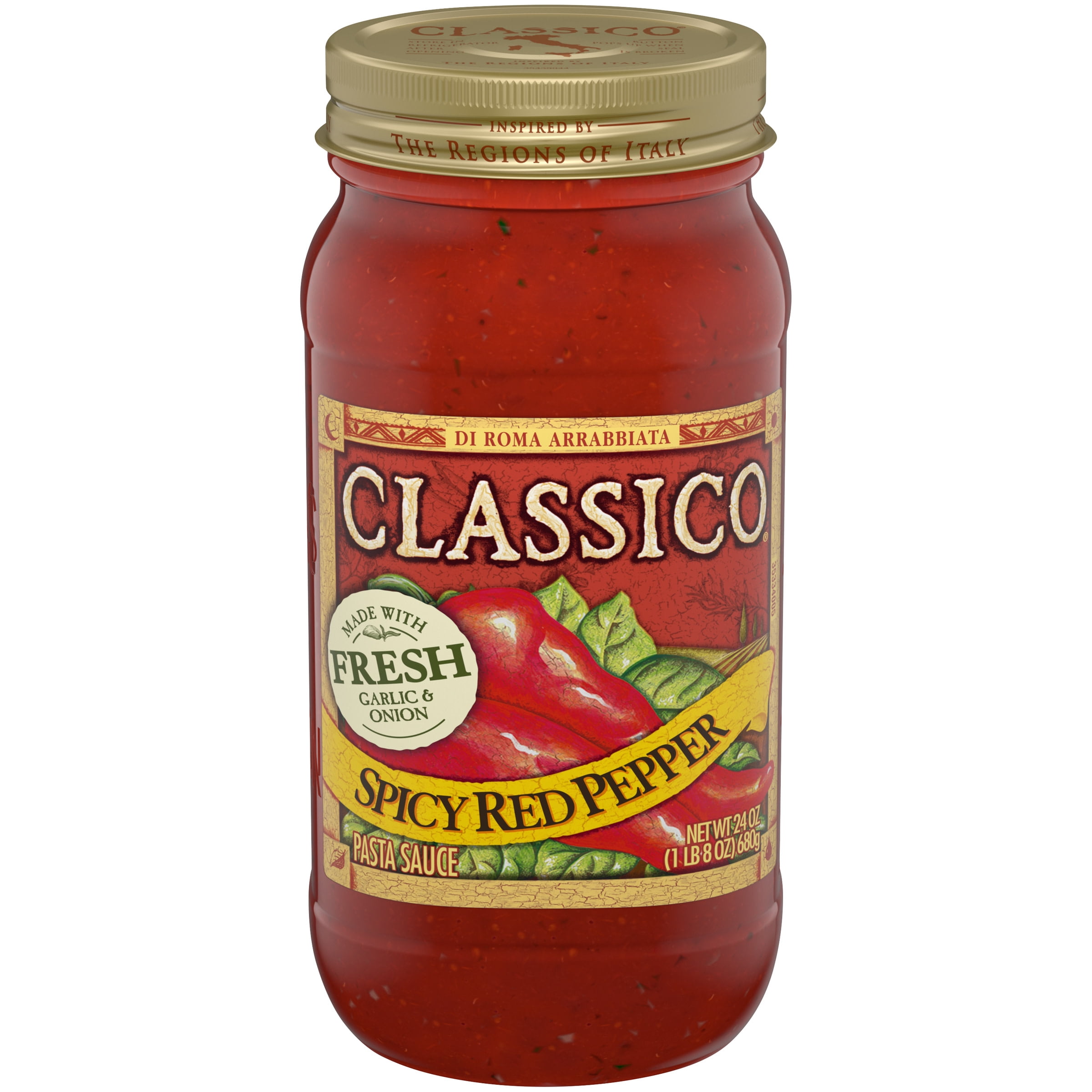 Classico Spicy Red Pepper Pasta Sauce 24 Oz Jar Walmart 