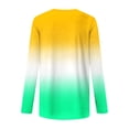 thumbnail image 3 of Kaemgyyd Womens Long Sleeve Shirts V Neck Casual Gradient Tops Loose Basic Fall Fashion Trendy Outfits Plus Size Winter Clothes, 3 of 4