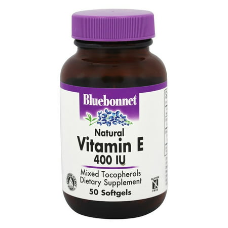 Bluebonnet Nutrition - Vitamine E naturelle mixte tocophérols 400 UI - 50 Gélules