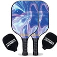thumbnail image 1 of Pickleball Factory PB00031-5-G Pickleball Starter Set - Blue Ripples Usapa Pickleball Paddles, Best Driveway Pickleball Set, Glassfiber Graphite, 1 of 1