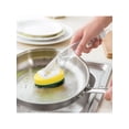 thumbnail image 4 of EleaEleanor Heavy Duty Dish Sponges Wand, Kitchen Dishes Scrubber Sponge with 2 Refill Replacement Heads,1 with A Long Handle Dish Brush, Scrub Sponge for Washing Bowl, Pot, and Sink, 4 of 5
