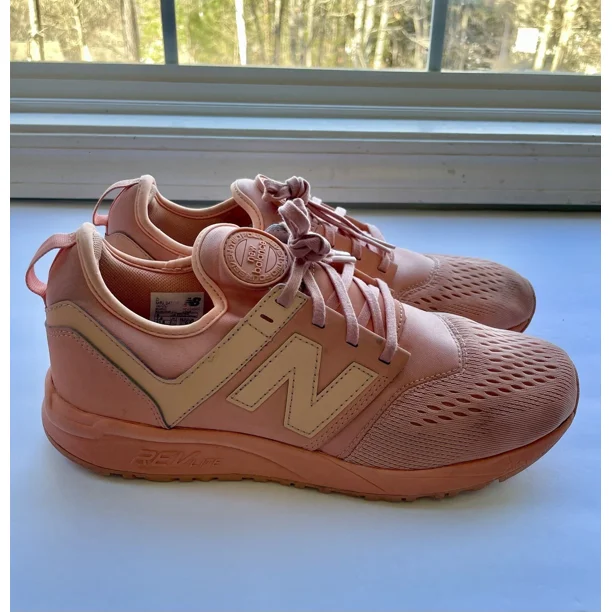 New Balance Shoes 247 Breathe Pink Shoes Peach Revlite Sneakers Size 8