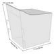 thumbnail image 1 of Cubierta para lavadora, Balcón doméstico Cubierta para lavadora/secadora impermeables, Protector solar a prueba de polvo Secadora de ropa Proteger cubiertas para balcones, Terrazas(gris) Ecomeon no, 1 of 6