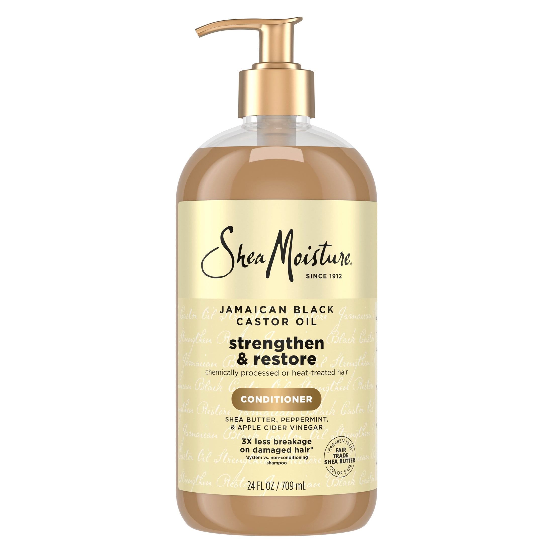 SheaMoisture Shampoo and Conditioner Jamaican Black Castor Oil 24 oz ea