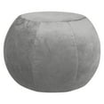 thumbnail image 1 of Plump Silver Velvet Pouf – Oversized Round Floor Ottoman with Ultra-Soft Velvet Shell and Polystyrene Bead Fill for Living Room, Bedroom or Office, 1 of 6