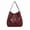 Wine, variant on Jierger Fashion Women's Bag Soft Leather Shoulder Bag Multi-Function Large Hand Bag for Women Shoulder Purses and Handbags for Men Women Outdoor Travel Work