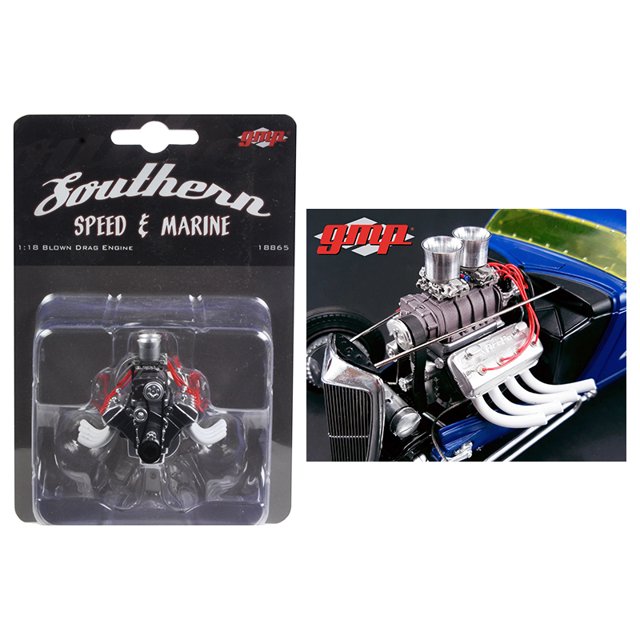 GMP Moteur et la Transmission Réplique Soufflé Modifié Traînée de 1934 Soufflé Coupé Modifié 1/18