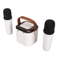 thumbnail image 1 of Portable Mini Karaoke Machine Speaker with 2  Microphones, Powerful Stereo for Home Party, RGB Light Effect, Easy to Connect, Exquisite and Fashionable, 1 of 8