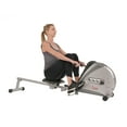 Sunny Health & Fitness Elastic Cord Rowing Machine Rower with LCD