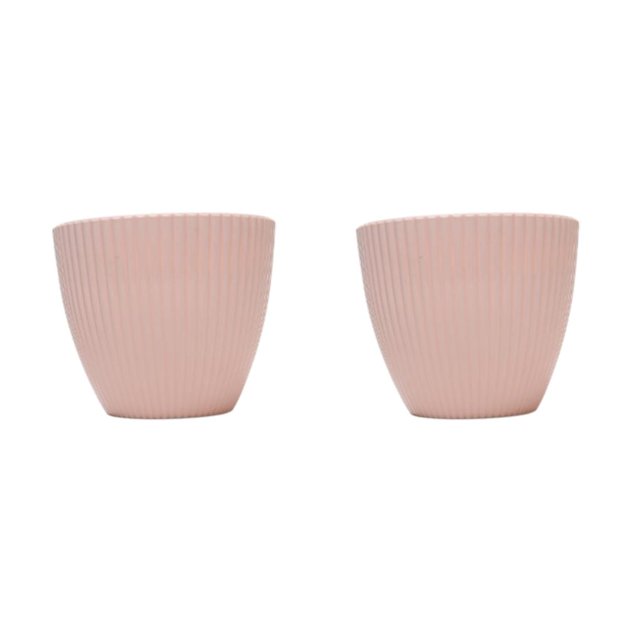 Macetas para plantas Advancent plástico duradero rosa cereza 9CM 2Conjunto