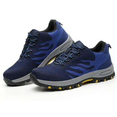 

Tanleewa Breathable Steel Toe Shoes for Men Lightweight Safety Sneakers Non-Slip Shoe Size 9