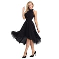 thumbnail image 2 of inhzoy Women's Bridesmaid Dresses Chiffon Halter Long Formal Dress, 2 of 4