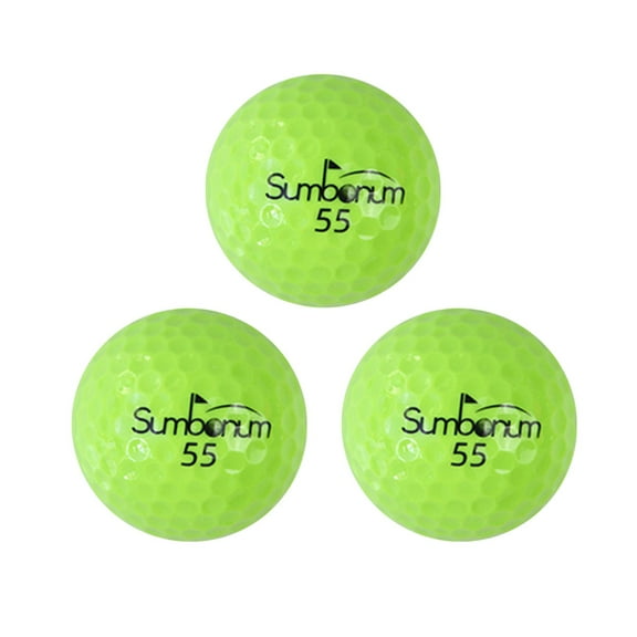 yotijar 3 Pieces Golf Balls 1.68in Competition Game Ball for Golf Driving Range Yard Green