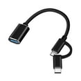 thumbnail image 2 of Cable Adaptador Tipo C Y Micro USB A OTG Adaptadores Portátiles 2 en 1 para, 2 of 7