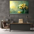thumbnail image 6 of Mudket Framed Canvas Wall Art Ready to Hang, Lemon Flower Still Life Wall Art, Vintage Botanical Wall Decor, Farmhouse Wall Pictures for Kitchen Living Room Bathroom Office - 12"L x 8"W, 6 of 10