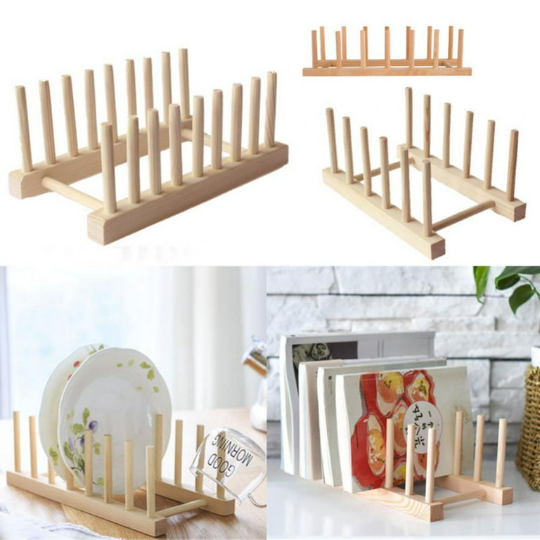 Bamboo Dish Plate Bowl Cup Rack Book Shelf Pot Lid Cutting - Temu