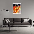 thumbnail image 3 of Stephen Chambers 19x24 White Modern Wood Framed Wall Art Titled - Buzz Moon 10, 3 of 6