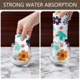 thumbnail image 4 of 2 Pcs Pioneer Flower Floral Print Pattern Kitchen Towels, Funny Microfiber Dish Towel Set, 18" X 26" Tea Towels, 4 of 6