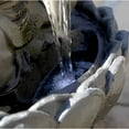 thumbnail image 5 of 24x20.5x34" Dark Gray Buddha Statue Water Fountain, Indoor Outdoor Polyresin Fountain with Light, 5 of 5