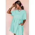 thumbnail image 4 of Casual Summer Dress for Women - High Waist, Solid Color, Raw Edge Design - [ZhiHiMeRi] | (US 4-6)S, 4 of 8