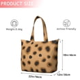 thumbnail image 4 of Beige and Black Of Leopard Print Travel Tote Bags for Women Carry On,Large Weekender Bags for Women Travel,Multi Functional Duffle Bag for Work,Shopping,Sports, 4 of 5