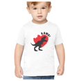 thumbnail image 1 of Tstars Boys Unisex Valentine's Day Rawr Dinosaur Kids T Shirt, 1 of 6