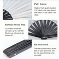 thumbnail image 6 of Professional Boots on The Ground Line Dance Fans - 12" Large Popping Clack Fans with Loud Snap Sound - Foldable Handheld Performance Fans for Country Dancing & Weddings, 6 of 7