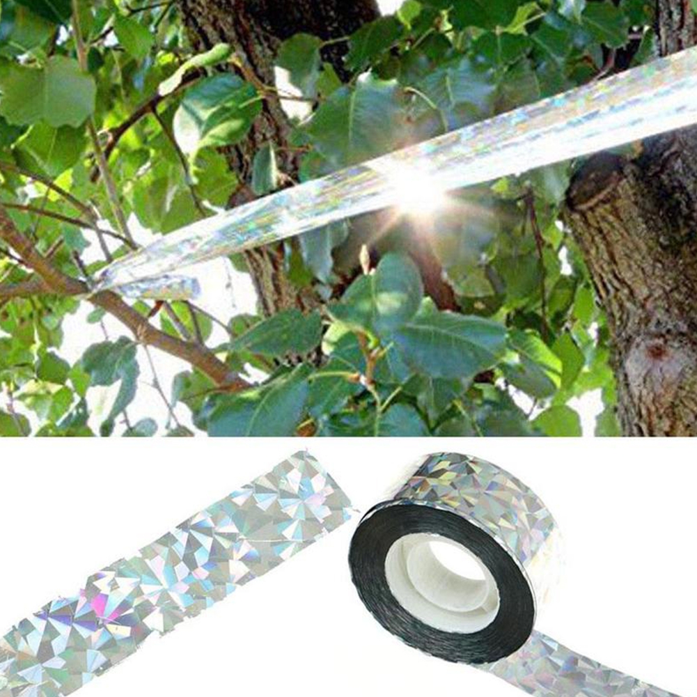 Wuffmeow Bird Deterrent Scare Tape Bird Repellent Ribbon Double Sided