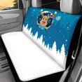 thumbnail image 2 of FUIALDOLG Christmas Car Back Seat Covers with Reindeer Print, Set of 2 Pieces Washable Covers for Auto Interior, Trucks and Sedans, 2 of 4
