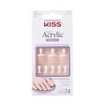 thumbnail image 1 of KISS Salon Acrylic - French Toe Nail - Fake Nails, 1 of 8