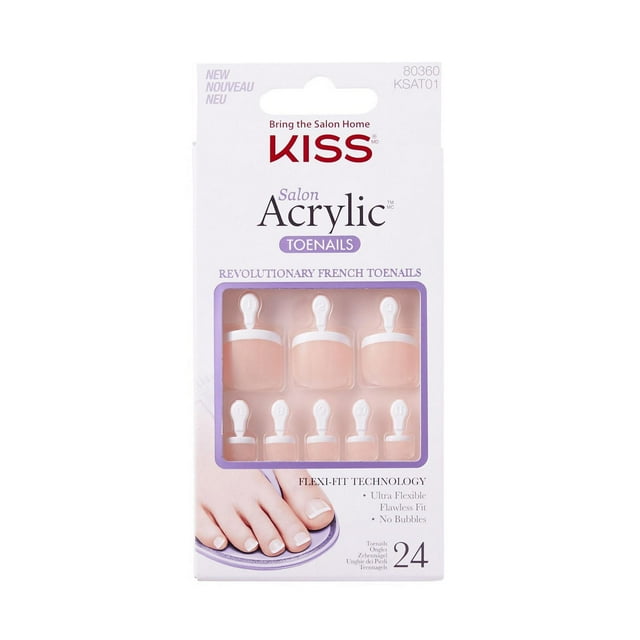 KISS Salon Acrylic - French Toe Nail - Fake Nails