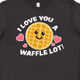 thumbnail image 4 of Inktastic I Love you a Waffle Lot with Cute Happy Waffle Youth T-Shirt, 4 of 5