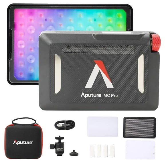 Lámpara de vídeo Aputure MC Pro RGBWW de 5 W, 1585 Lux, 0,5 m, IP65