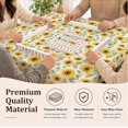 thumbnail image 5 of Sunflower Tablecloth 55x55 Inch Table Cloth Covers, Stain Resistance Polyester Table Covers for Kitchen Dining Home Decor, 5 of 6
