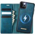 thumbnail image 1 of Compatible con Funda Billetera Desmontable para iPhone 11 Pro Max Compatible con Magsafe, Soporte para Tarjetero de Bloqueo RFID con tapa de Cuero PU 2 en 1 Funda Magnética a prueba de Golpes, 1 of 9