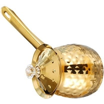 GOOHOCHY Golden Stainless Steel Turkish Coffee Pot for Home Use Multipurpose Stovetop Milk and Soup Pot 1.5L