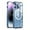 Blue, variant on Dteck Case for iPhone 16 Pro Max,Luxury Metal Aluminum Bumper Compatible with MagSafe Case Hybrid PC Translucent Hard Cover Built-in Tempered Glass Camera Lens Protector,Black